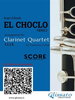cover image of Clarinet Quartet score of "El Choclo"